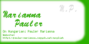 marianna pauler business card